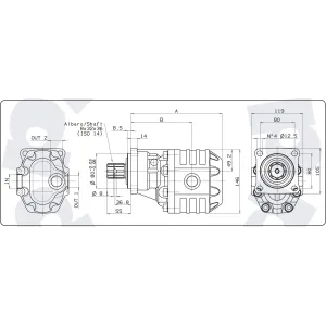 Pompa hydrauliczna zębata Binotto NPH-61