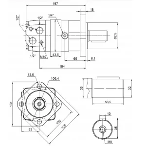 SILNIK HYDRAULICZNY ORBITALNY MS 250 C O4 W32 300 obr.